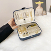 New Design Stock Portable Superior Quality Luxury Organizer Jewelry Leather Jewelry Travel Case Jewelry Box