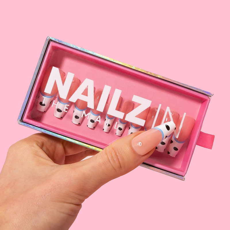 Custom False Nail Package Box Custom Drawer Press on Nails 10 Pcs Packaging Box Transparent Cosmetic Nail Storage Box