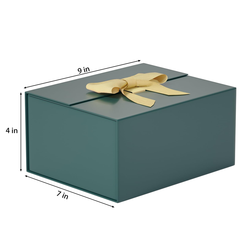 Magnetic Box Rigid Folding Paper Gift Box With Ribbon Apparel Wedding Dress Foldable Box
