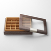 Custom Christmas 15solt Chocolate Box Limited Edition Luxury Custom Wooden Chocolate Packaging Box Chocolate Gift Box