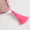 149 Colors Wholesale Small Square Velvet Tassel Jewelry Travel Box Leather Organizer Ring Necklace Bracelet Packaging Gift Case