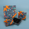 New Year Chocolate Gift Box With Insert Hot Stamping Paper Boxes Christmas Handmade Chocolate Box With Gift Bag