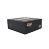 Wholesale Custom Black Cardboard Magnetic Gift Boxes Packaging with Foam Insert For Bottle