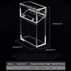 Wholesale Designer 20 Pieces Regular Size 85 MM Cigarettes Magnet Acrylic Clear Cigarette Cases Box Flip With Magnetic Lid