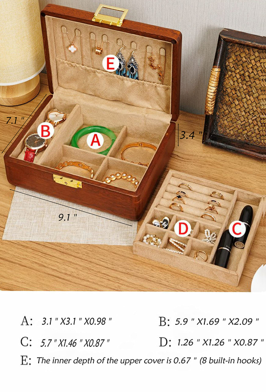 High Gloss Luxury Jewelry Watch Gift Box Solid Wooden Jewelry Box Ring Necklace Storage Packaging Box