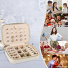 Portable Women Girls Earrings Ear Stud Box Organizer Jewelry Storage Case Display Velvet Small Travel Jewelry Boxes
