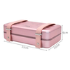 New Arrival Luxury Large Acrylic Jewellery Storage Case Big Size Mirror Pu Leather Suitcase Jewelry Organizer Box with Handle