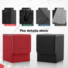 Custom LOGO 100+ TCG Trading Storage Gift Case PU Leather Holder Games Playing Trading Cards Deck Box