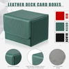 High Quality Pu Leather Game Card Deck Box for 100 Plus Cards Compatible with MTG Commander Decks