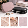 Manufacture Luxury Portable Organizer Box Velvet Earrings Necklaces Bracelets Rings Storage Jewelry Bag
