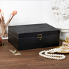 Solid Wood Jewelry Boxes Double Layer Wooden Jewelry Box Organizer Paint Wood Box for Women