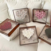 Wholesale Heart Shape Real Touch Forever Rose Acrylic CD Flower Box Christmas Birthday Gift For Girls