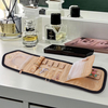 New PU Leather Travel Jewellery Organiser Foldable Jewelry Storage Roll Bag For Journey Rings Necklaces Bracelets Earrings