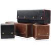 Luxury High Quality Custom Logo PU Leather Packaging Box Single Watch Storage Box with Pillow Insert
