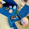 Custom Velvet Clamshell Magnet Flap Cardboard Watch Bracelet Jewelry Gift Set Packaging Box with Pillow Insert