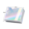 Luxury Sliver Holografica Paper Magnetic Pr Gift Packaging Box Holographic Folding Cosmetic Packaging Gift Box Custom Logo