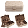 New Jewelry Box Organizer Earring Necklace Bracelets PU Leather Portable Jewelry Case Packaging Gift Boxes Travel Jewelry Box