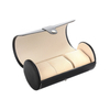 3 Slots Watch Roll Travel Case Chic Portable Vintage Leather Display Clock Storage Box Round Watch Organizers