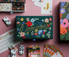 Custom Professional Luxury Embroidery Travel Tournament Domino Games Box Velvet Dominoes Set Special Storage Case