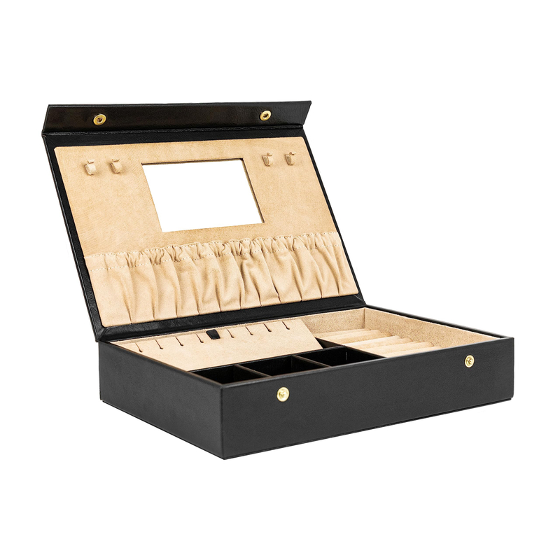Wholesale Jewelry Ring Display Organizer Box Jewelry Storage Case With Key Lock for Women