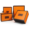 Wholesale Premium Luxury Cardboard Paper Orange Folding Wig Extension Magnetic Gift Packaging Box Customized