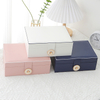 Rings Earrings Necklaces Box Organizer Portable Jewelry Storage Case PU Leather Small Travel Jewelry Boxes