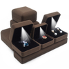 Custom Logo Colors Jewellery Necklace Ring Led Boxes Direct Supply Velvet Gift Jewelry Packaging Boxes With Led Light