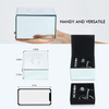 Hot Selling 2 Layer Glass Mirrored Jewelry Organizer Storage Box Velvet Insert Watches Cufflinks Jewelry Packaging Box