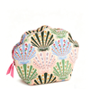 travel Shell Shaped Quilted Cosmetic Bag 
