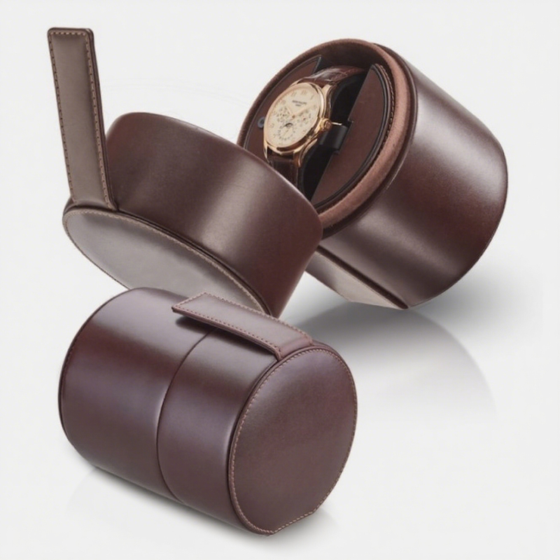Luxury Double Layer Travel Watch Organizer Box Square Leather Packaging Watch Box with Drawer Storage Flip Watch Boxes Cases