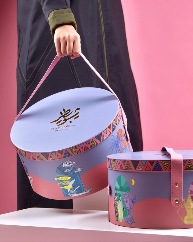  3 Layer Rotating Chocolate Dates Display Box