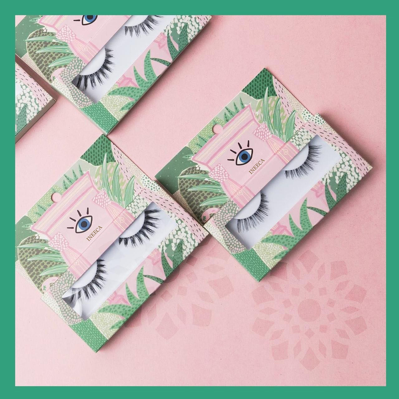 Green Eyelashes Box Packaging Custom Logo Paper Cardboard Lash Kit Tweezer Box with Tray Diy Color Print Personalized Lash Box
