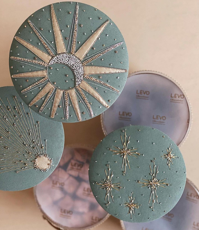 Beaded Embroidered Acrylic Chocolate Box