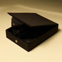 Espresso Velvet Jewelry Necklace Box Supplier