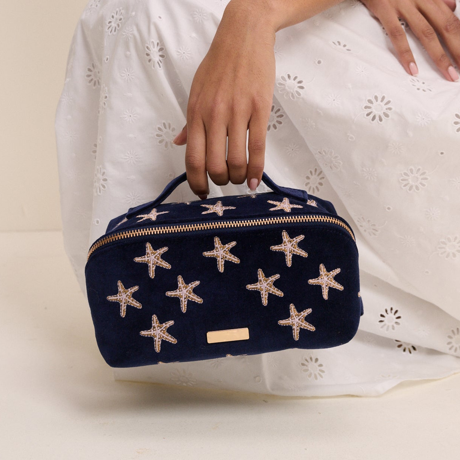 velvet cosmetic bag