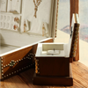 Metal Rivets Wooden Jewelry Packaging Set Box