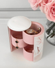 Pink Round Bracelet Jewelry Boxes Package Leather Travel Watch Jewelry Organizer Box Lining Velvet Bracelet Earring Storage Box