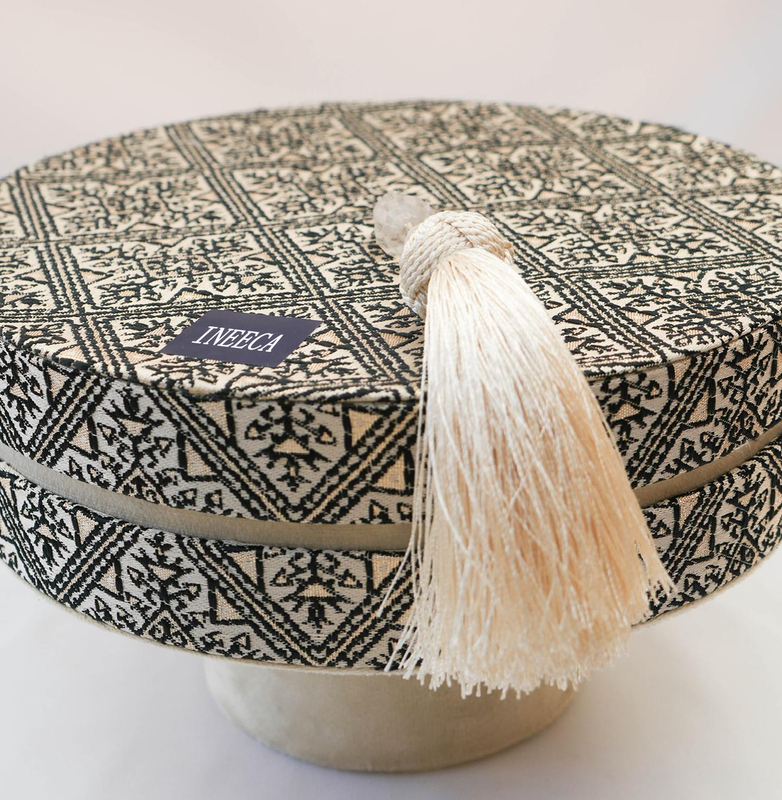 Fabric Food Storage Tassel Box