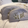 Embroidered Linen Makeup Cosmetic Bag