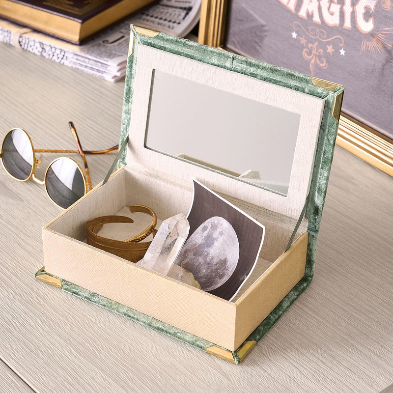 Sorcery Book Velvet Jewelry Box Earring Jewelry Box Organizer