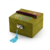 Vintage Green Jewelry Box Embroidery Design Factory for Wholesale
