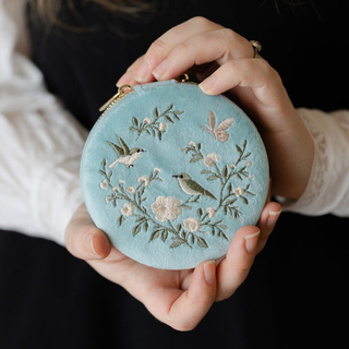 Mini Embroidered Jewelry Box