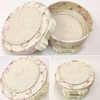 Round Embroidery Child Jewelry Boxes Memory Box Photos Perfume Box