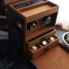 Luxury 3 Watch Winders Box Rotating Suede Leather 12 Slot Watch Storage Collection Bracelet Box Custom Watch Organizer Box 