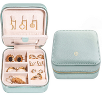 Travel Portable Leather Jewelry Case for Ring Pendant Wholesale
