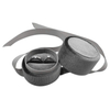 Custom Logo Gray Round Velvet Ring Box with Ribbon,Wedding Jewelry Ring Boxes