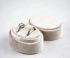 Custom Handmade Luxury Velvet Oval Weeding Ring Boxes For Jewelry Suede Ring Box Wholesale