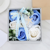 Ins Style Birthday Creative Lipstick Necklace Rose Flower Double Layer Rotating Jewelry Box Soap Flower Gift Packaging Box