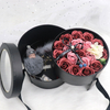 Custom Round Revolving Double Layer Flower Packaging Box Rotation Triple Layers Flower And Chocolate Gift Storage Box