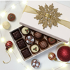 Customised Christmas Eve Gift Packaging Chocolate Box with Paper Divider Luxury Design Chocolate Bar Paper Gift Box
